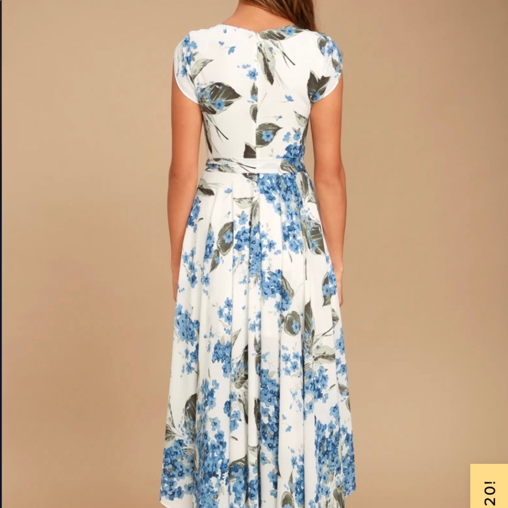 Lulu’s French Countryside White Floral Print High-Low Dress - Picture 4 of 5
